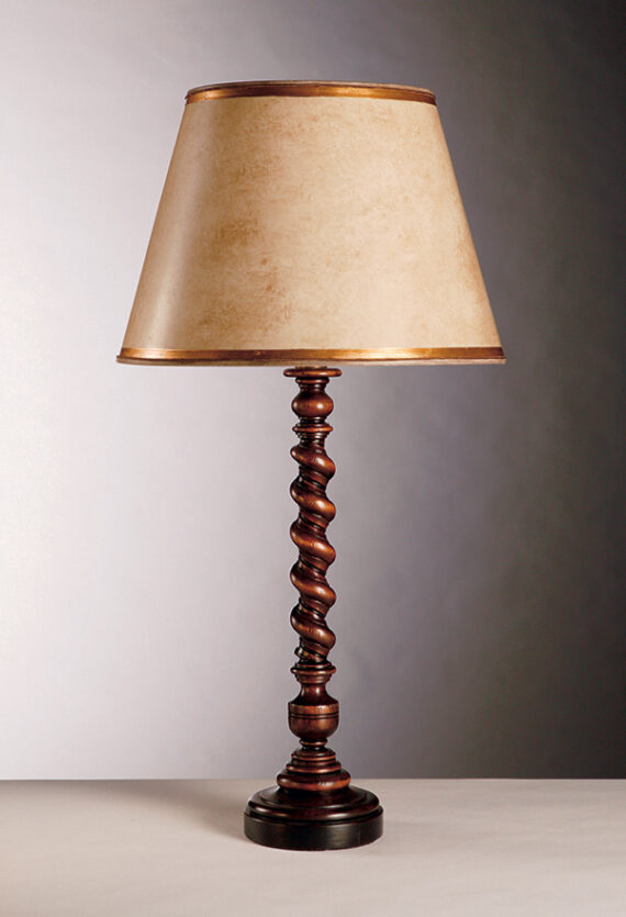 Aesthetic Decor 122 - Thakeham Twist Lamp - Glazed Mahogany