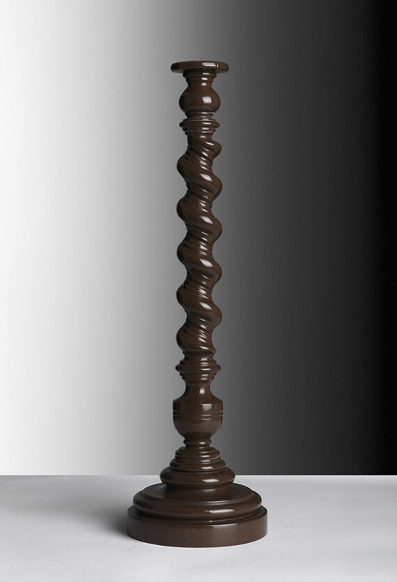 Aesthetic Decor 122 - Thakeham Twist Lamp - Chocolate Lacquer